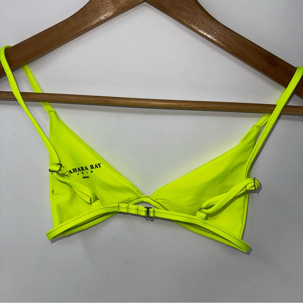 Like new Sahara Ray Swim Cindy Bikini top neon yellow - Picture 2 of 3